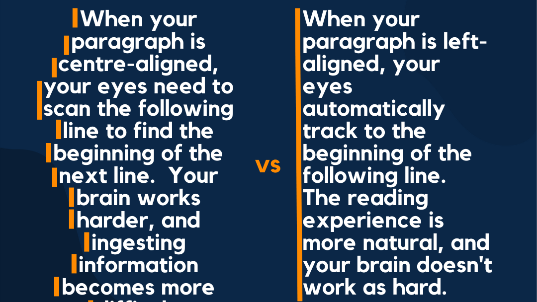 Does text alignment matter for your content?